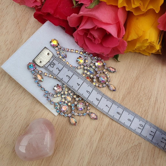 Swarovski crystal drop earrings - Picture 4 of 5